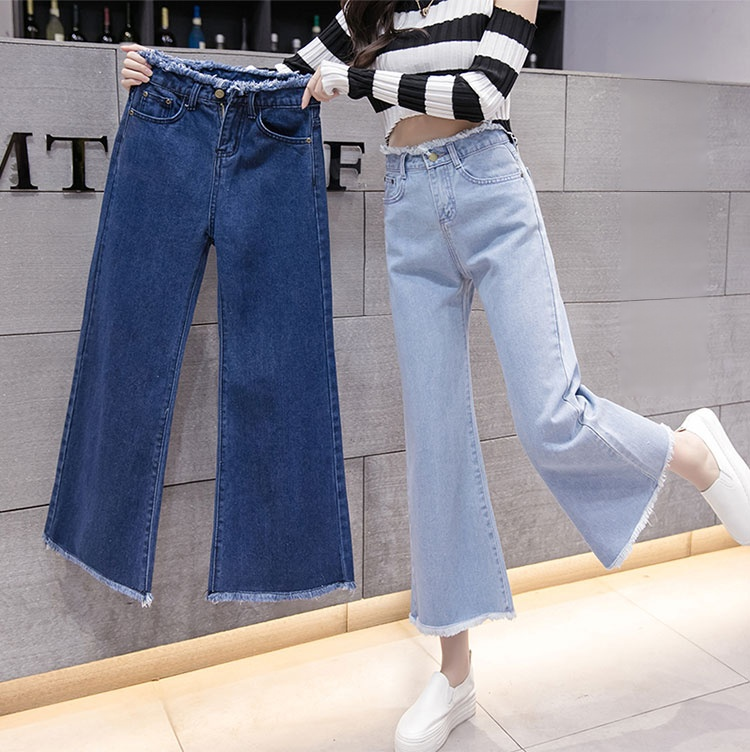 【デニムワイドパンツ】美脚 痩せ見え ジーンズ ボトムス ラフモードワイドデニム