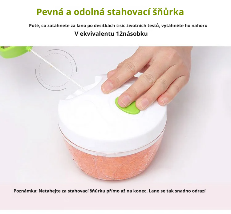 Snadné čištění multifunkčního mini sekáčku