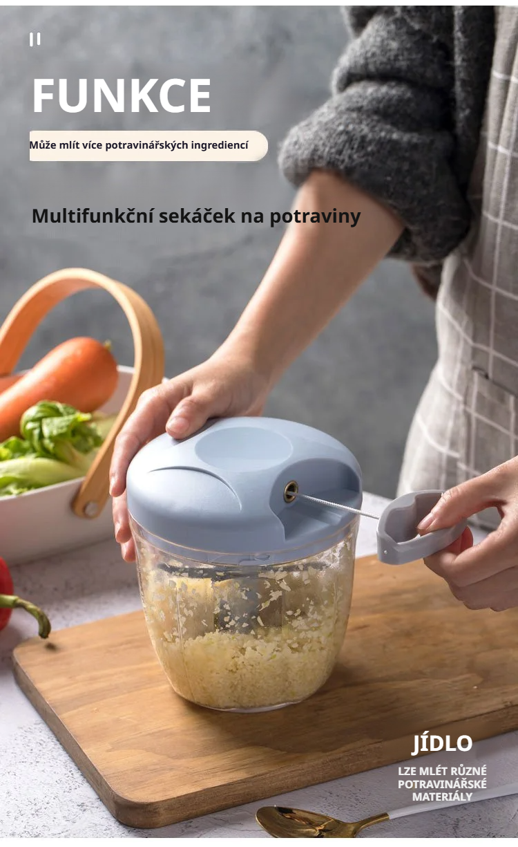 Multifunkční mini sekáček potravin v moderním designu