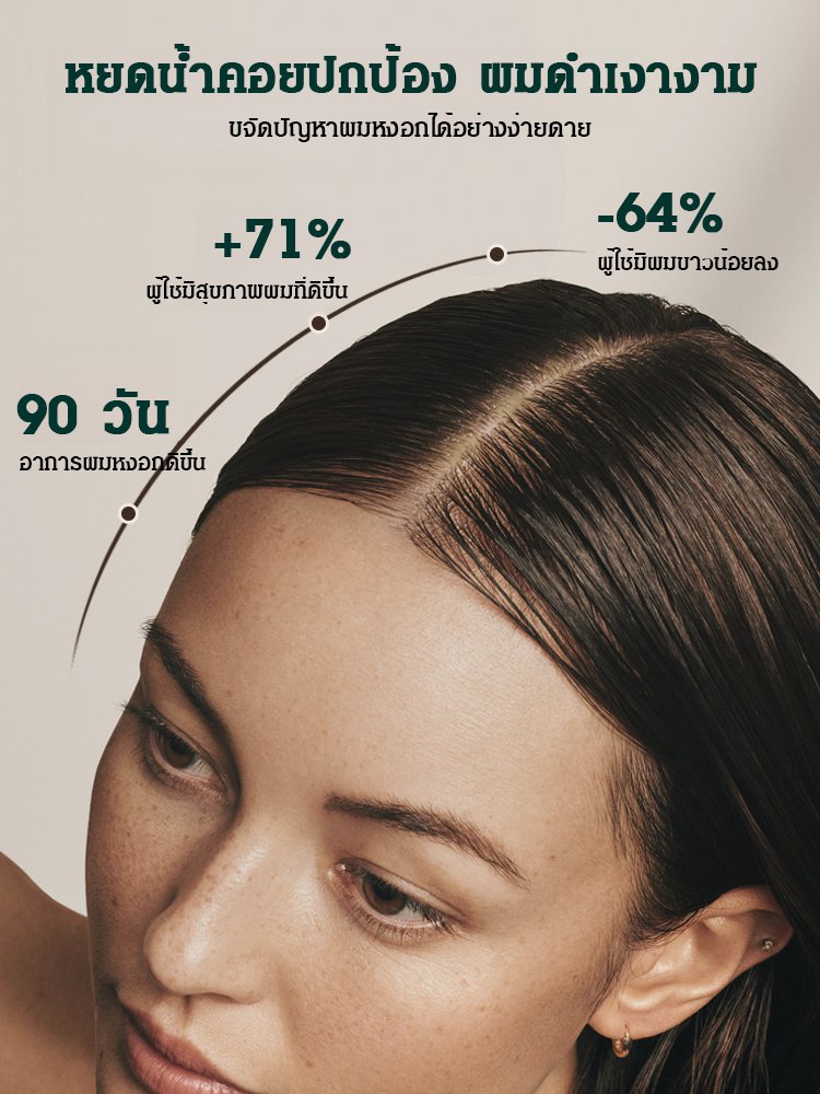 【ไวท์แฮร์ แคร์ แบล็ค】สเปรย์น้ำมันบำรุงผม