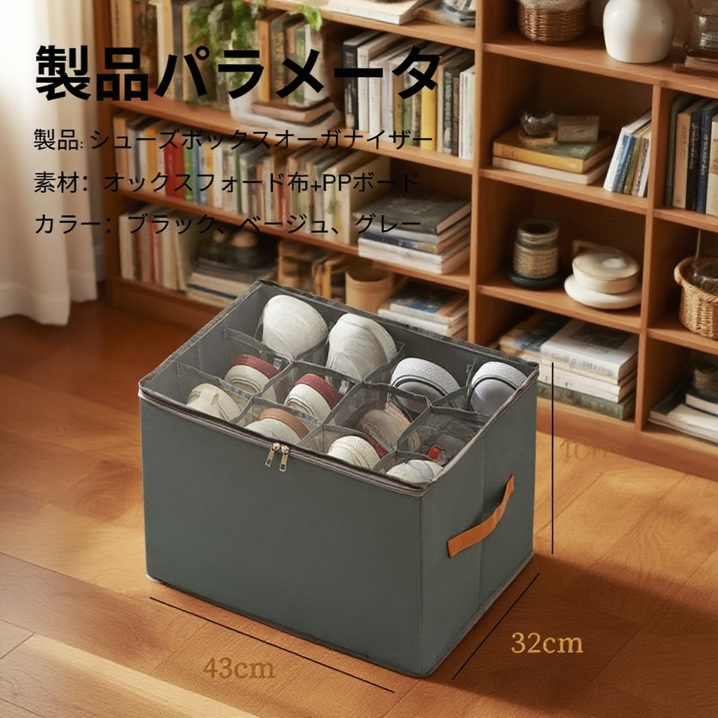 衣類や雑貨も収納できる多目的ボックス