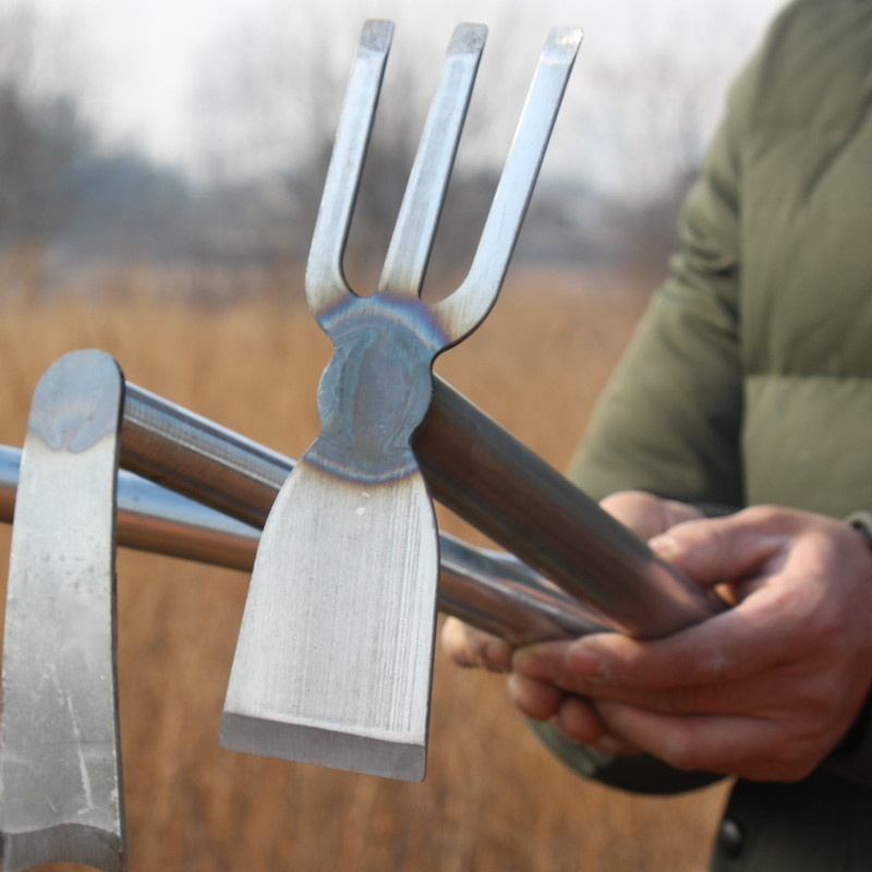 三歯熊手兼用の鍬短柄園林農用工具野菜園芸用花卉栽培工具