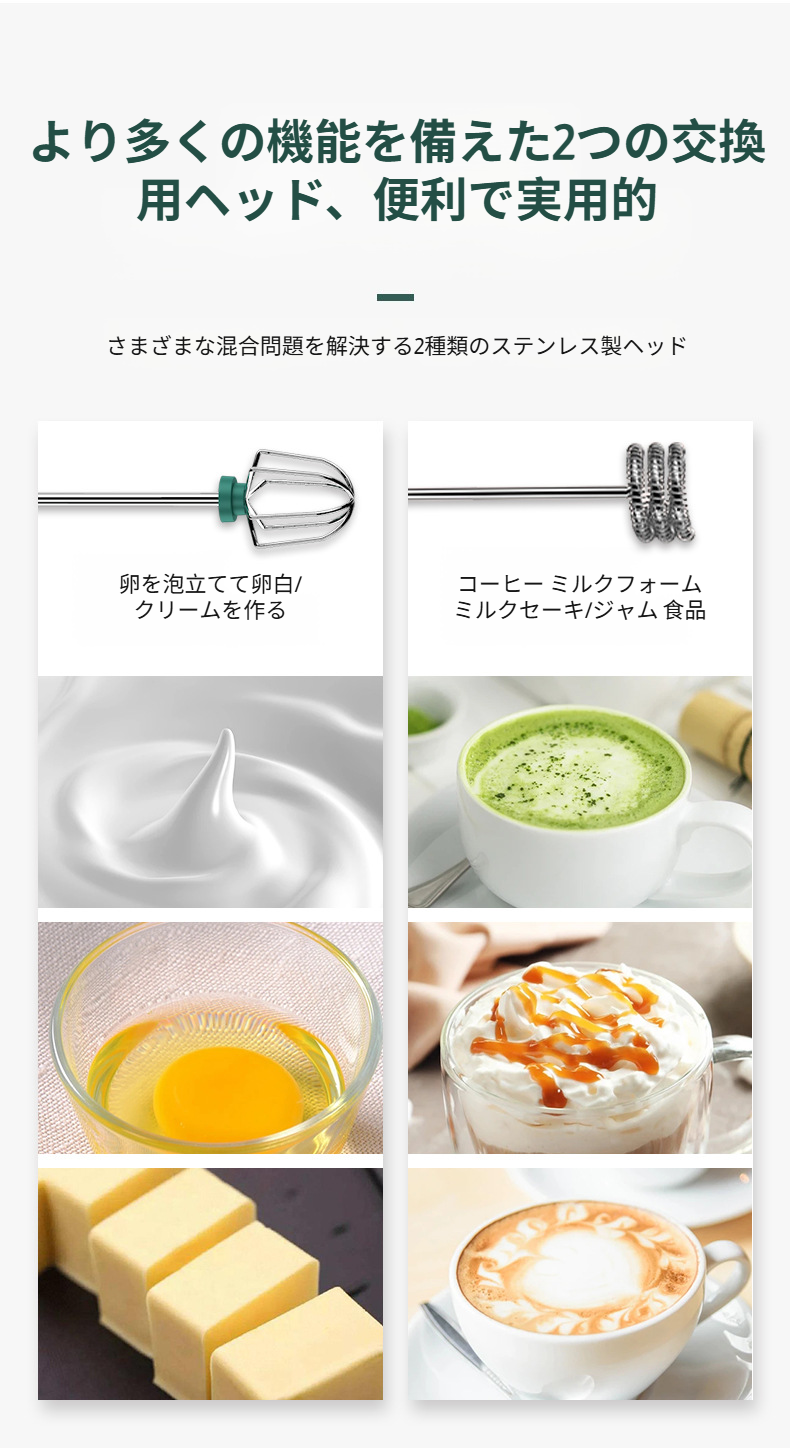 ベーキング材料と卵ビーターのセット