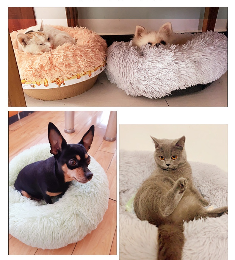 Rundes Haustierbett für kleine Hunde und Katzen