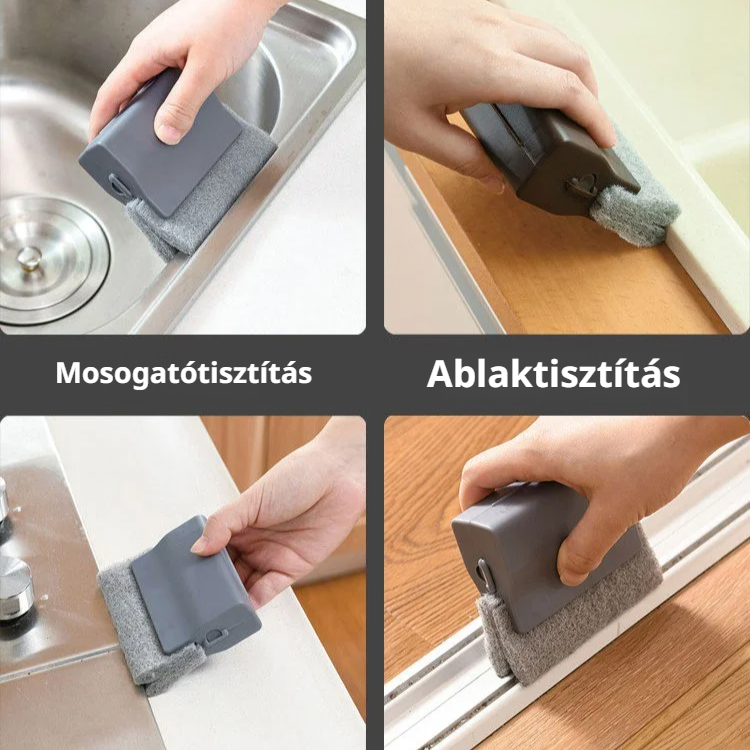 Multifunkcionális rés- és sarktisztító kefe