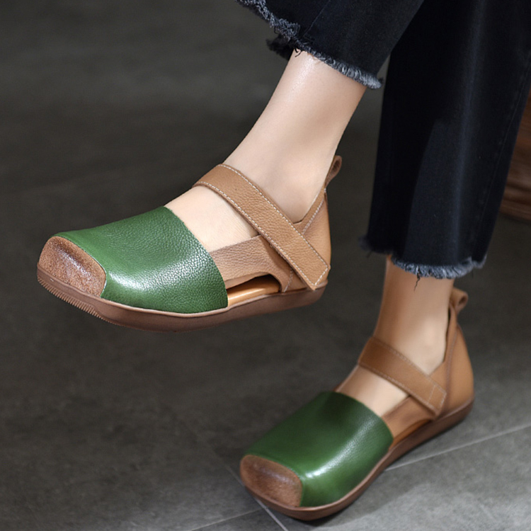 レディースレトロラウンドトゥシューズ