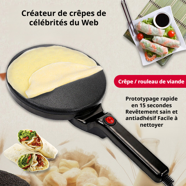 Machine à crêpes simple et efficace 