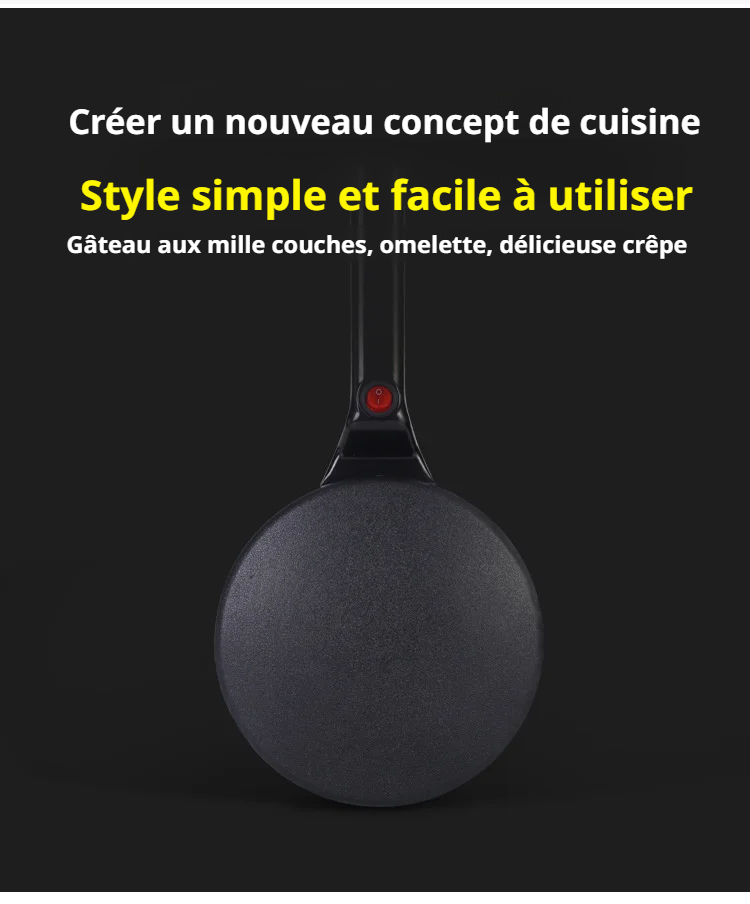 Appareil à crêpes facile à utiliser pour la maison