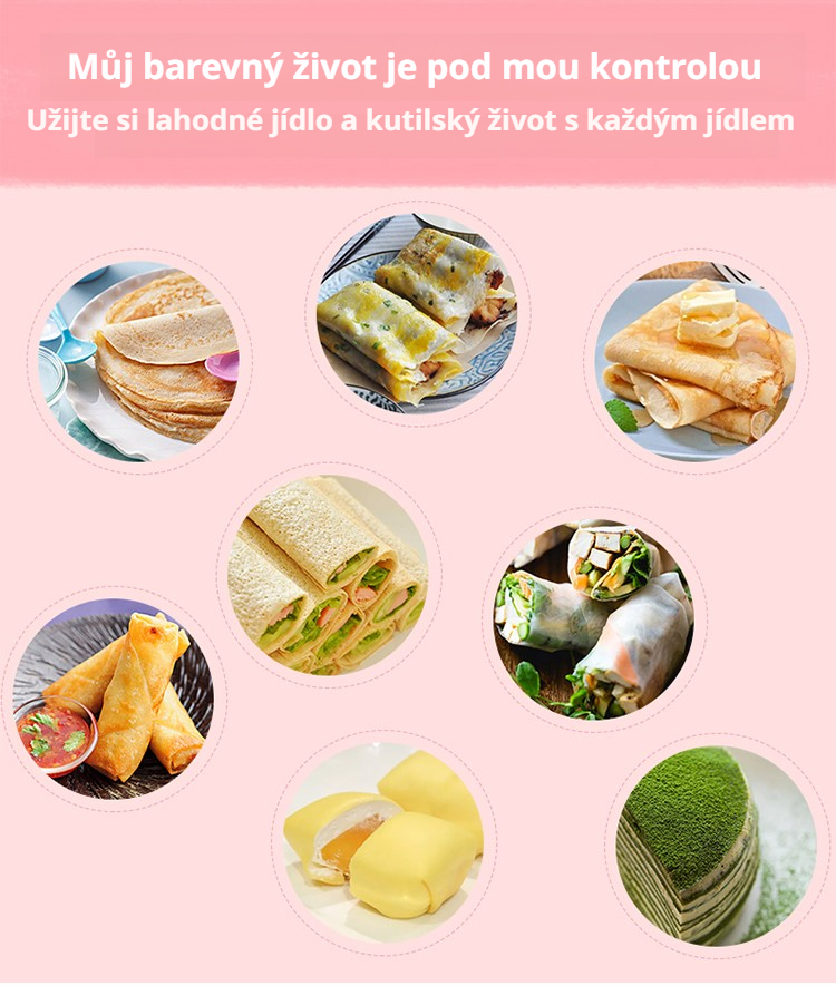 Příprava lahodných palačinek s elektrickým stojanem