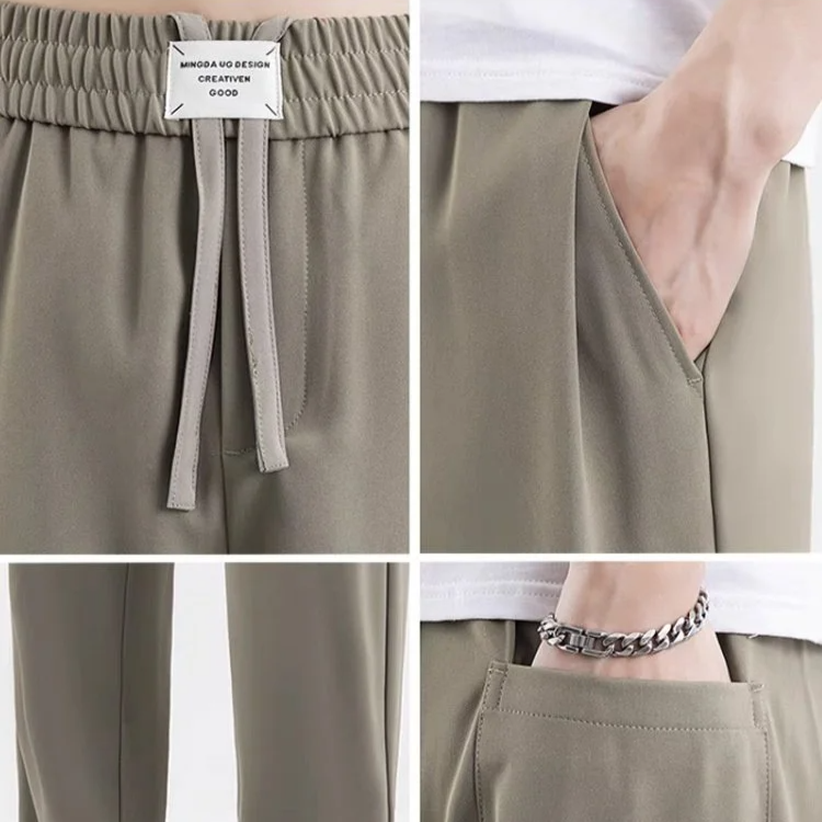 여름 남성 캐주얼 냉감 스트레이트 팬츠