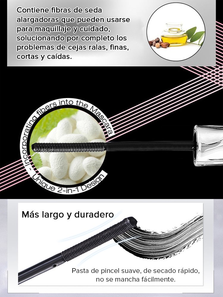 Rímel para pestañas largas y rizadas