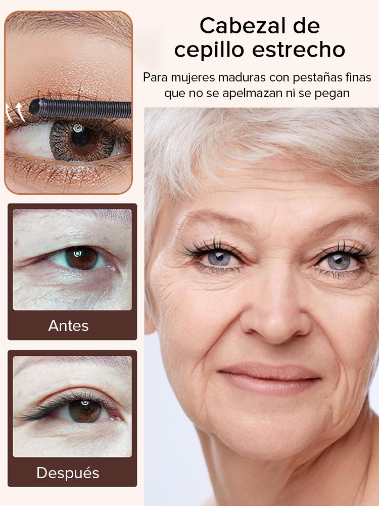 Rímel para pestañas largas y rizadas