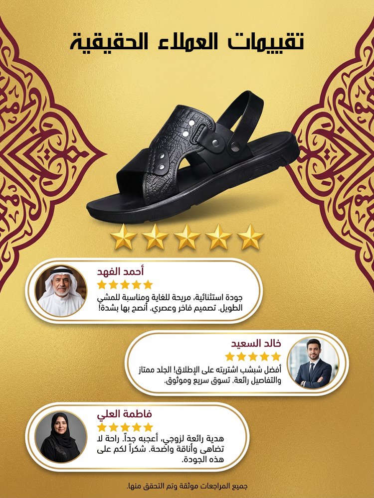 صندل كاجوال عصري من جلد طبيعي مزين بنقش جلد تمساح للرجال