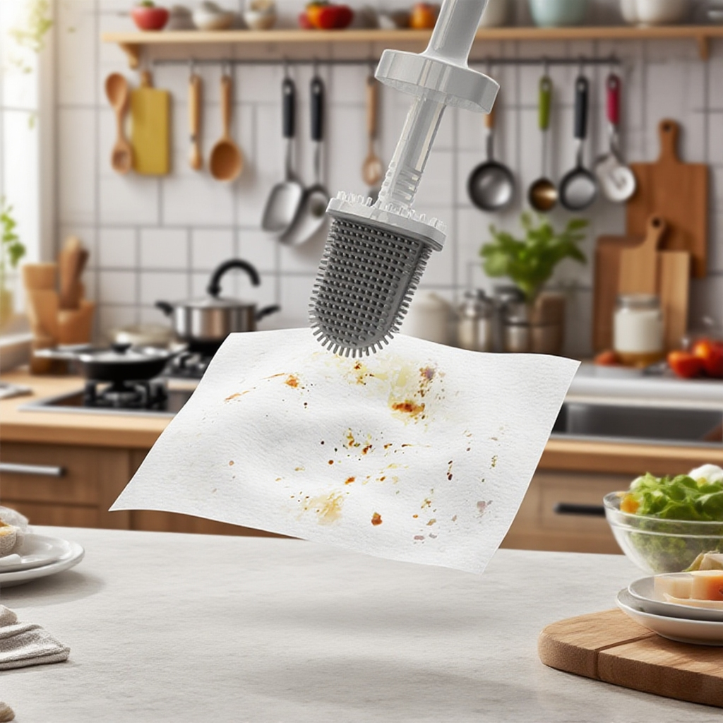 Účinné čištění toalety pomocí dlouhé rukojeti