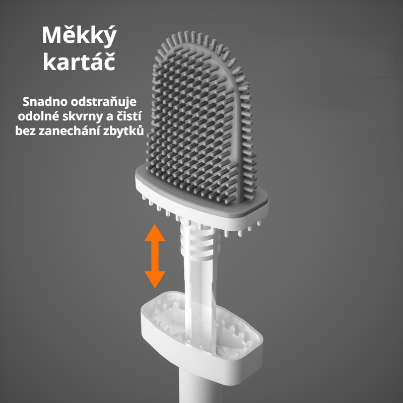 Sada na čištění toalety s dlouhou rukojetí do koupelny