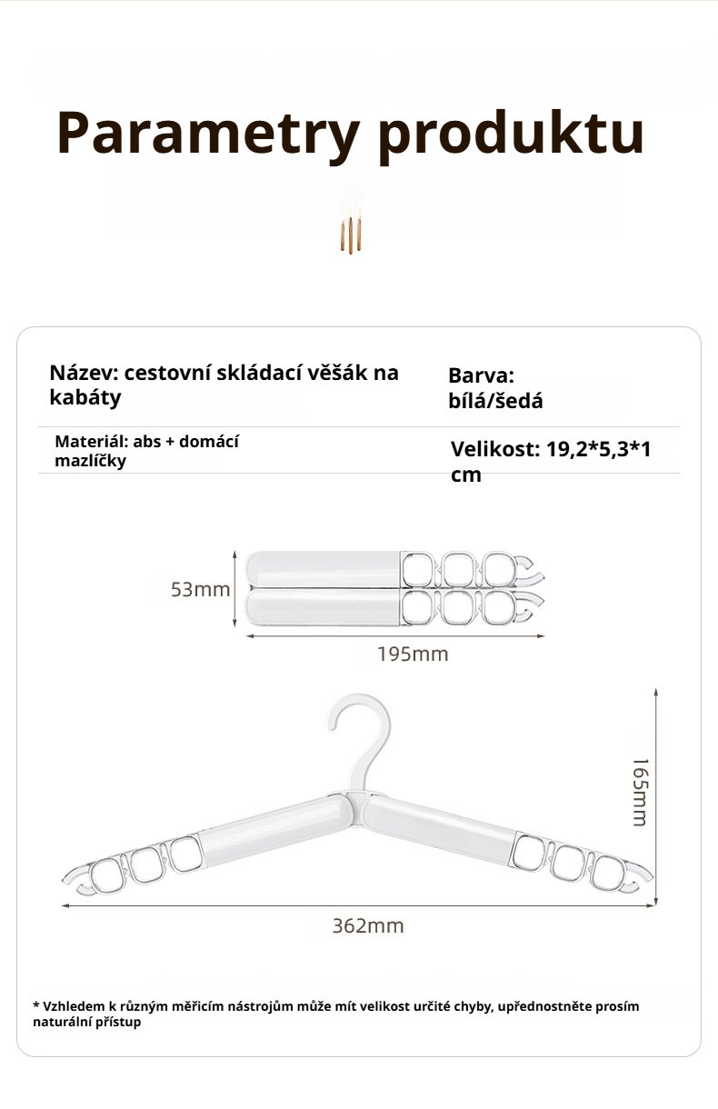 Odolný venkovní skládací věšák na oblečení