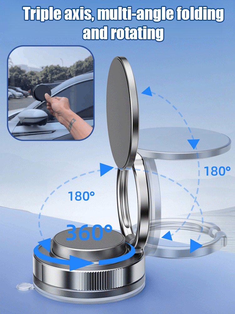 Vacuum adsorption strong magnetic mobile phone holder