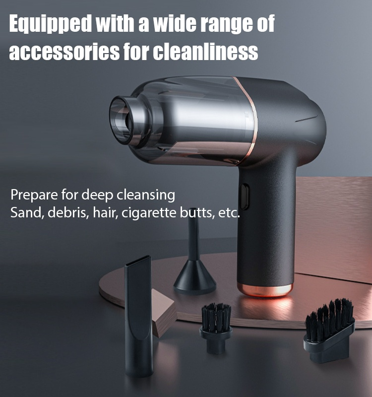 Otthoni és autós használatra alkalmas mini porszívó