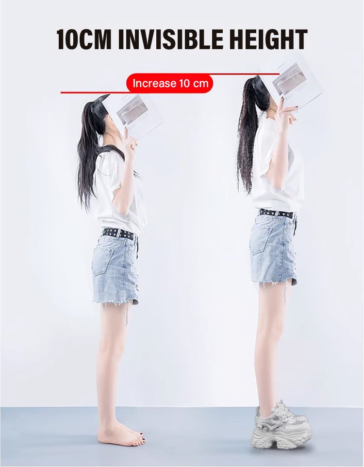 Add 10cm to your height with these rhinestone-embellished chunky dad shoes