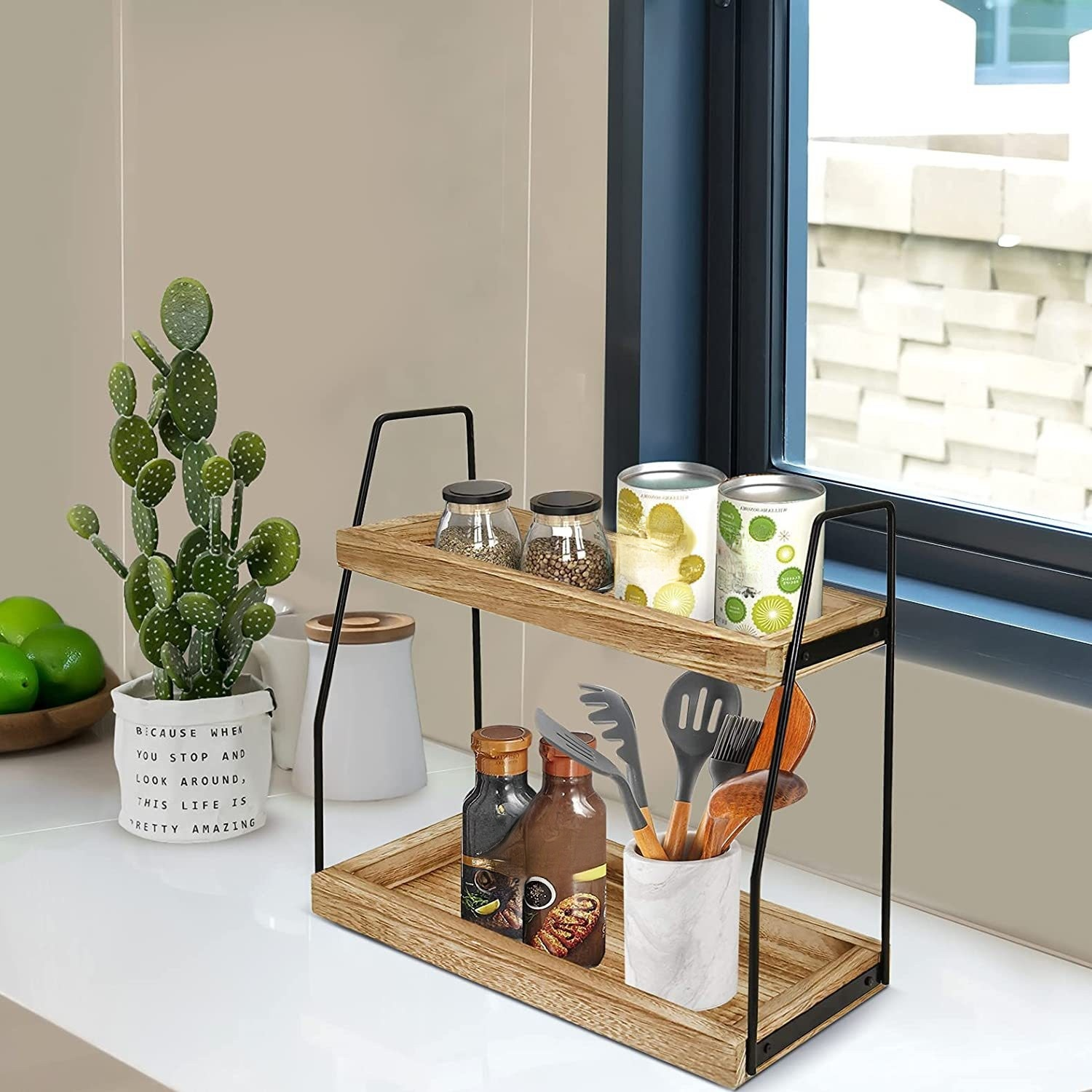 スパイス収納に最適な二重層ラック