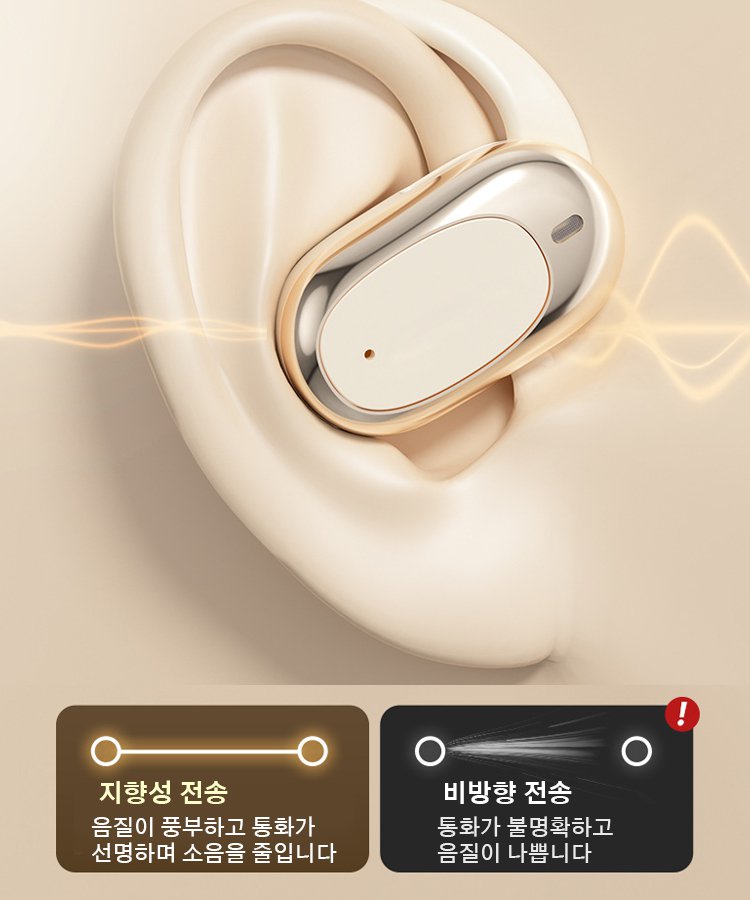 비삽입 귀걸이형 무선 블루투스 이어폰 