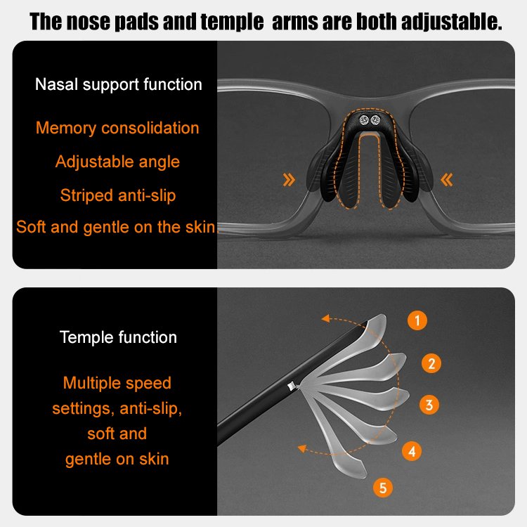 TR90 Sports Anti-Slip Fashion Blue Light Blocking Reading Glasses