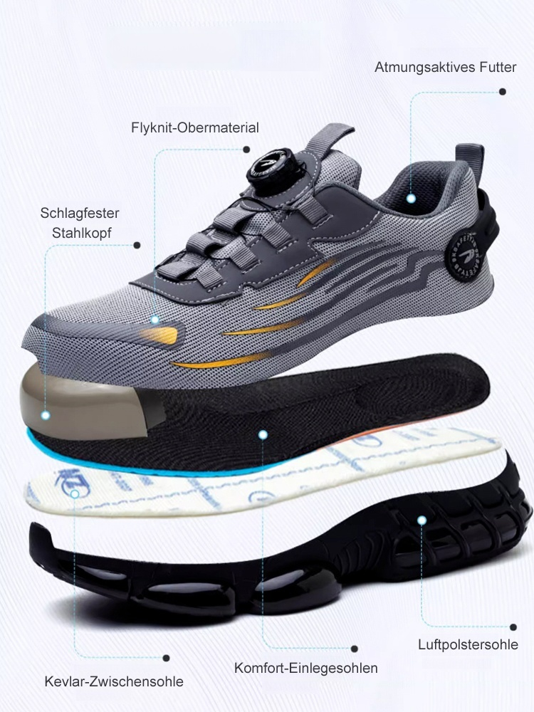 Knauf Anti-Smash und Anti-Punktur Arbeit Versicherung Schuhe