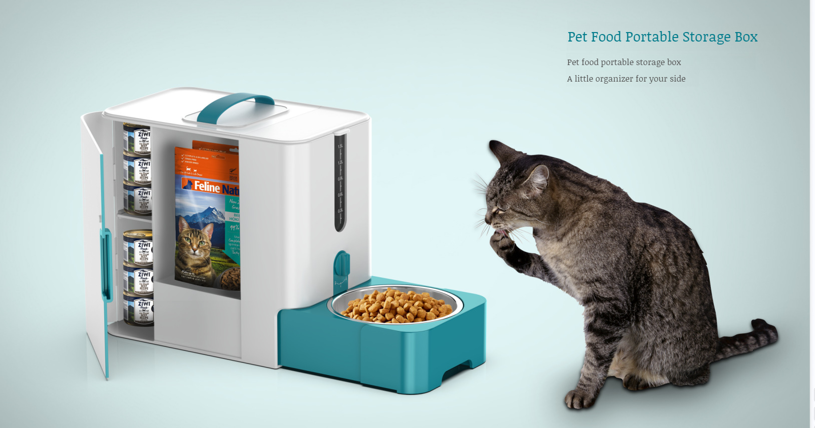 Portable Cat and Dog Pet Snack Storage Box