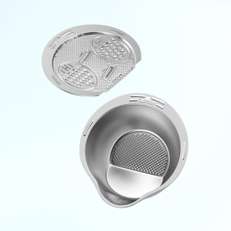 두꺼운 스테인리스 쌀 씻기 볼