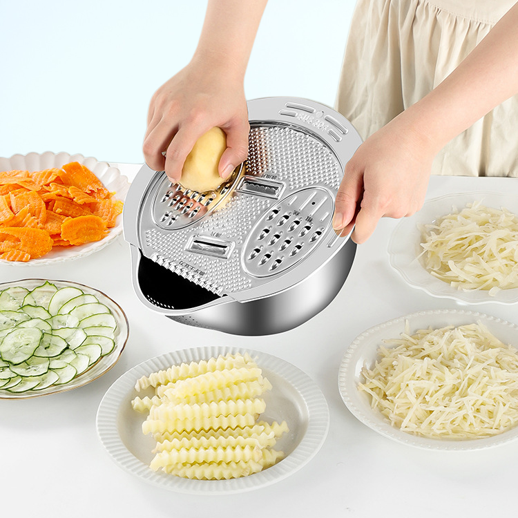 두꺼운 스테인리스 쌀 씻기 볼