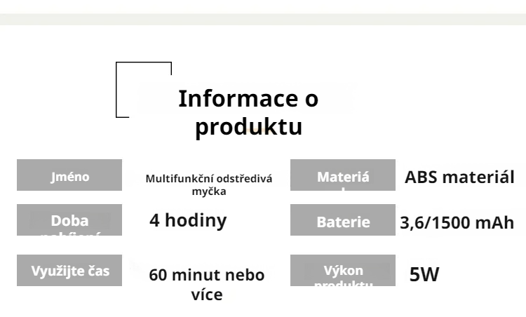 Elektrický kartáč na úklid koupelnových obkladů