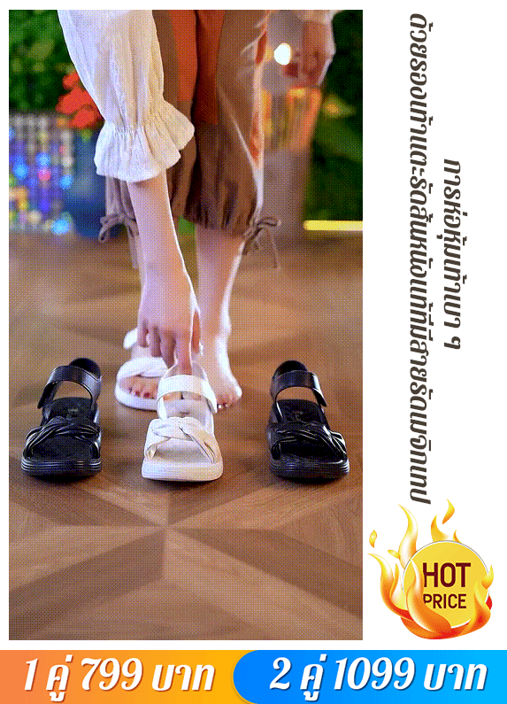 【เดินสบายสองหมื่นก้าว】รองเท้าแตะรัดส้นหนังแท้แฮนด์เมดนิ่มพิเศษ