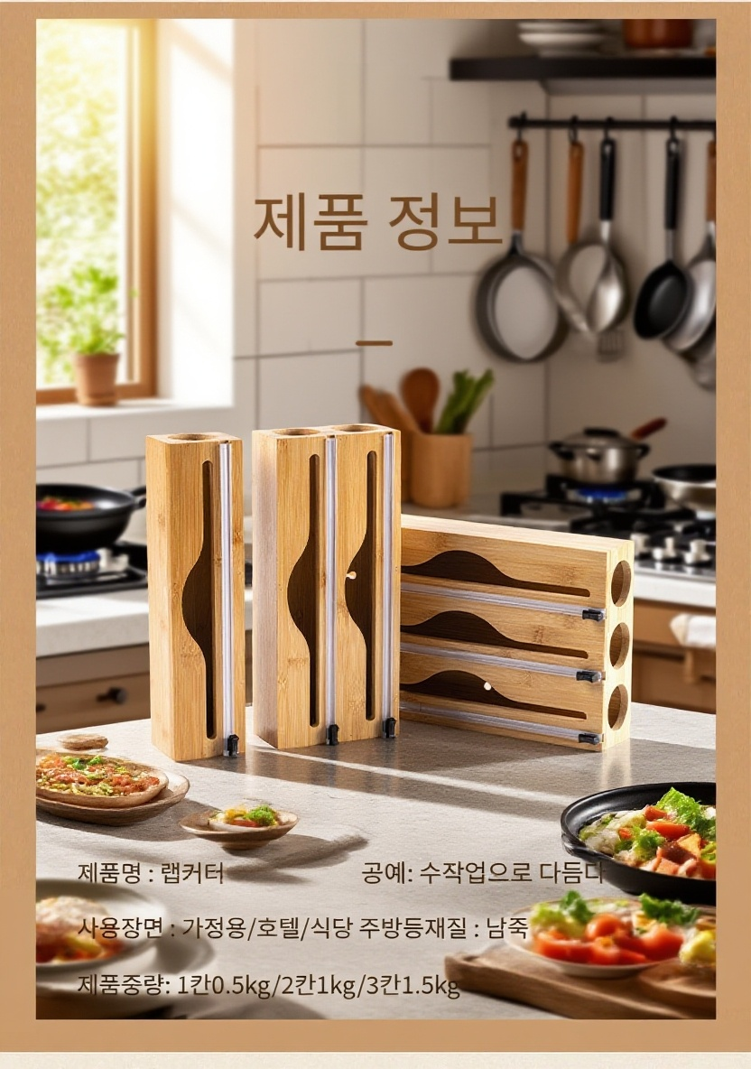 주방 서랍에 수납된 모습