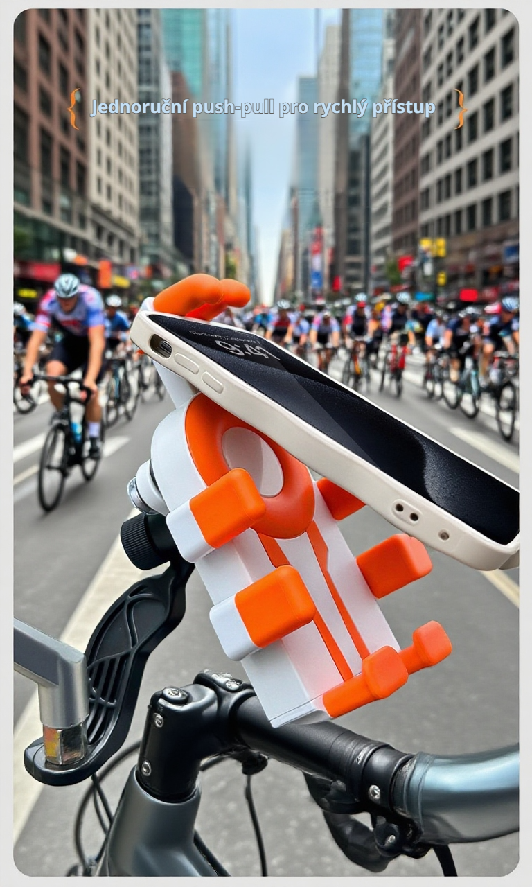 Spolehlivý držák na mobil s funkcí antishake