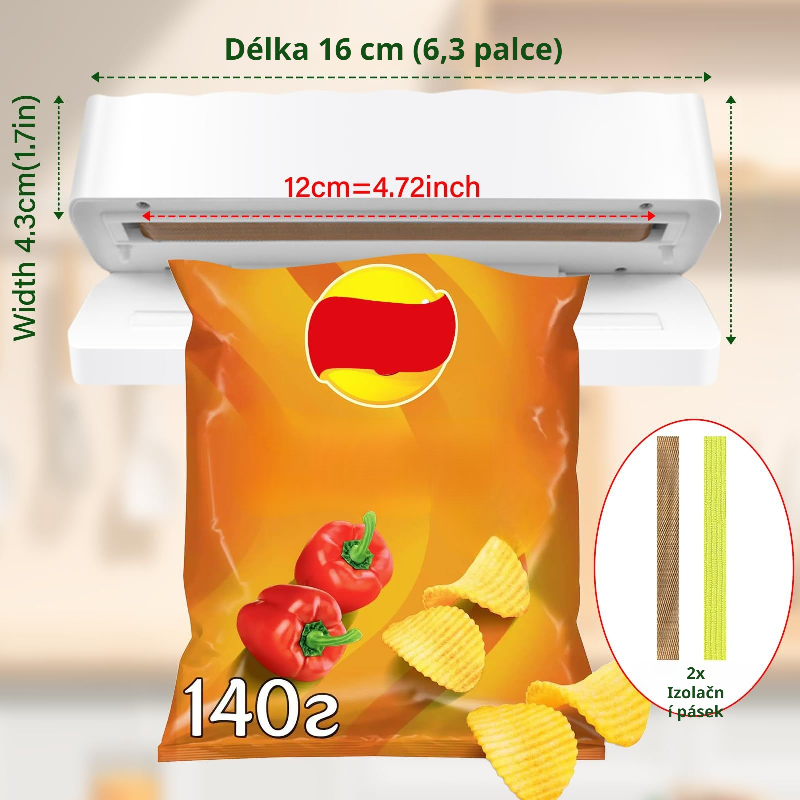 Moderní design ručního svářeče fólií