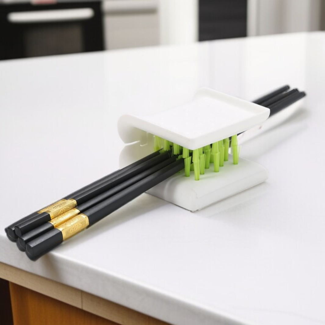Cepillo ergonómico para utensilios de cocina