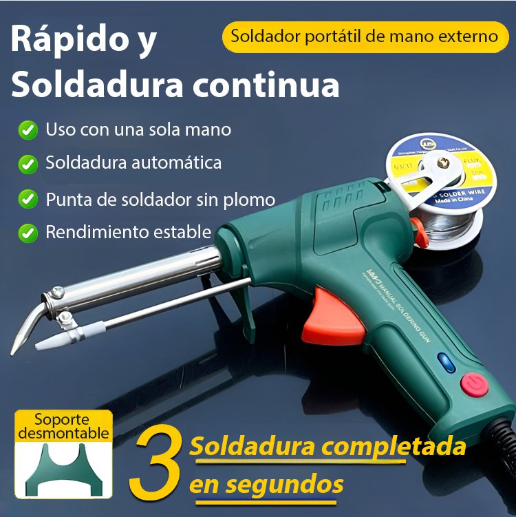 Pistola de soldar manual de calor externo para uso doméstico