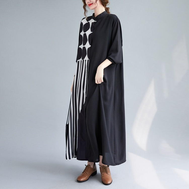 オフィスカジュアルにぴったりな長袖ワンピース