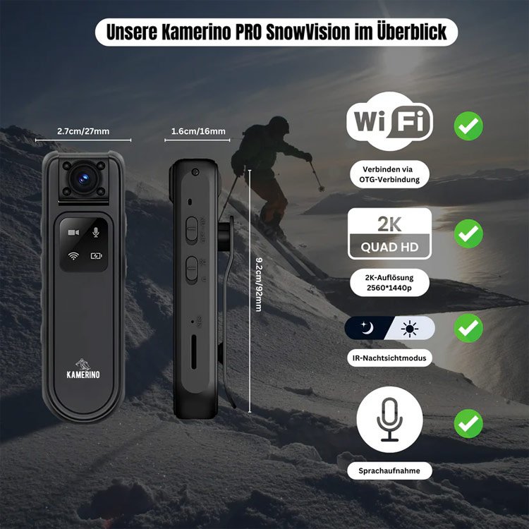 Rückenkamera Sportkamera