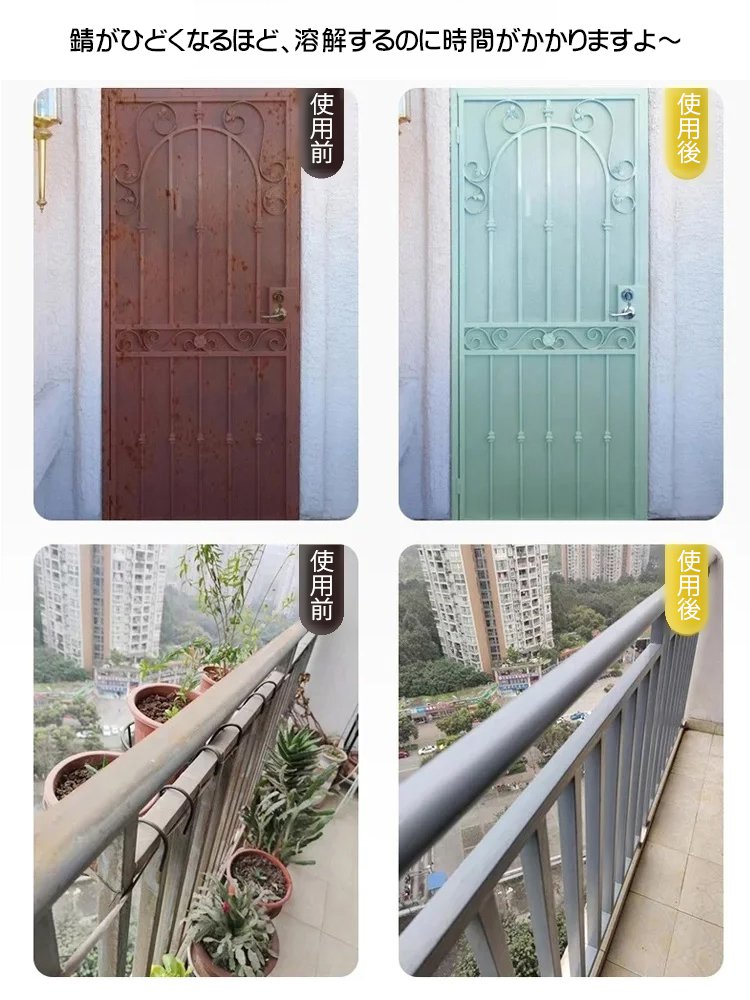 【錆取り・防錆】国家研究所の最新特許錆取り剤、スプレーするだけで新品同様、今日限りの20%オフ