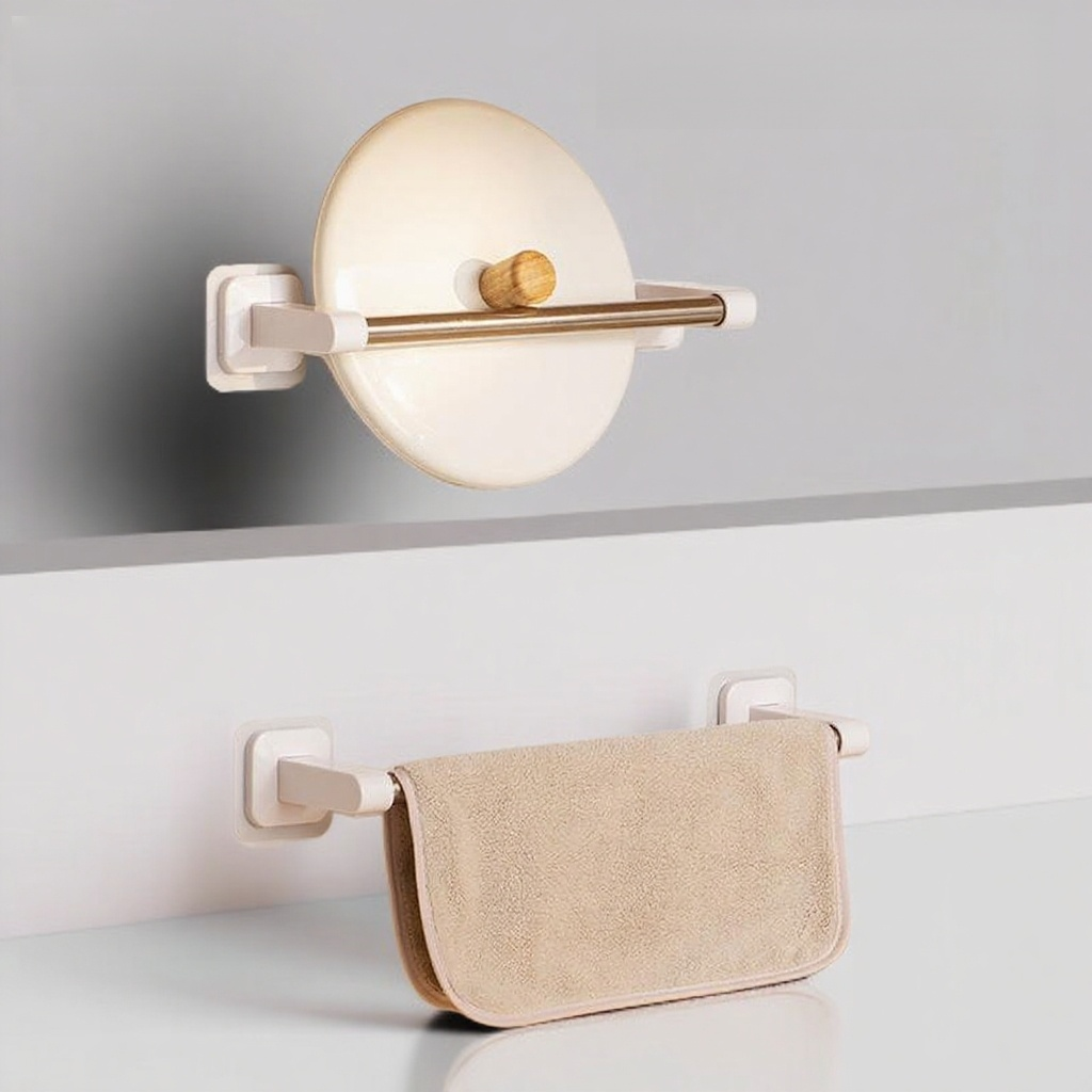 Kuchyňský držák na papírové utěrky a fólie, montáž bez vrtání, nerezová polička