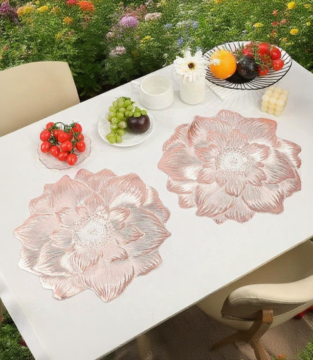 예쁜 모란꽃 다림질 매트