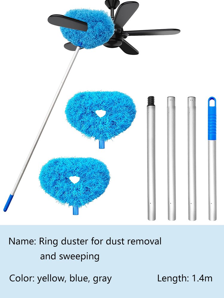 Circular duster for dust removal and sweeping