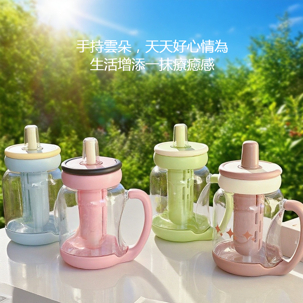 High-value cloud-shaped handle plastic cup
