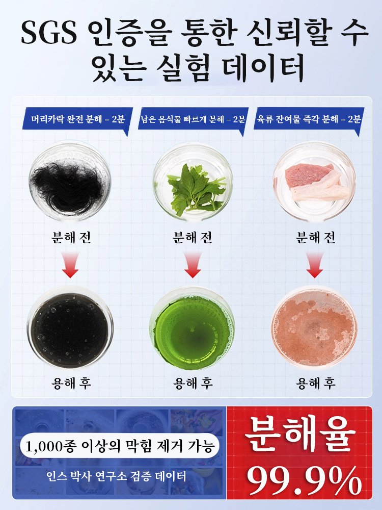 강력한 배관 청소제