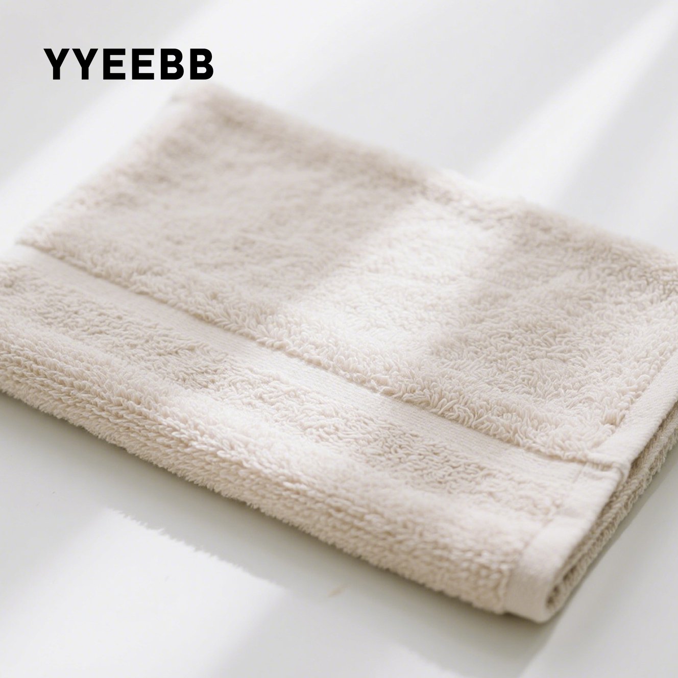 Miękki ręcznik z czystej bawełny w jednolitym kolorze