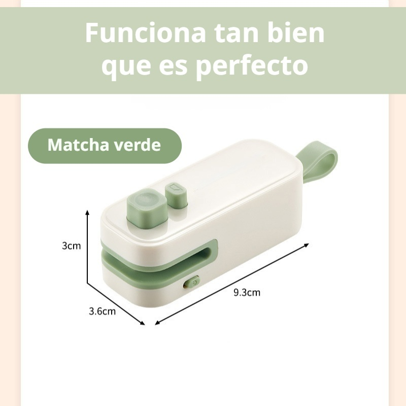  Mini selladora portátil con imán de doble uso para bolsas