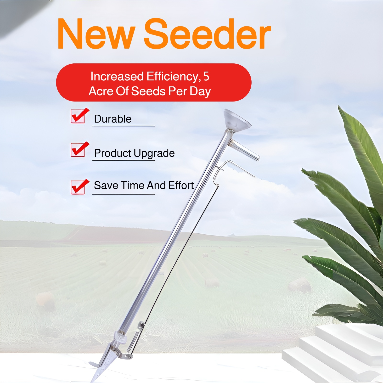 Seeder planting tool multifunctional small fertilization corn peanut broad bean portable agricultura