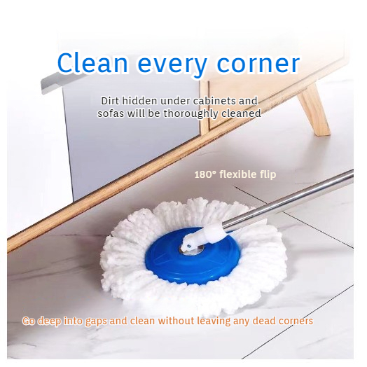Rapid Dehydration Mop Dunn Cloth Dual Drive Lightweight HandFree