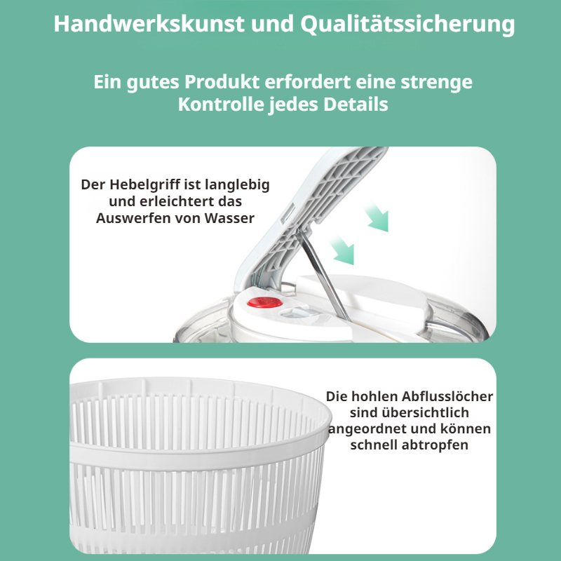 Manuelle Presse Obst und Gemüse Dörrgerät Wasserschleuder Home Küche Obstsalat Dörrgerät